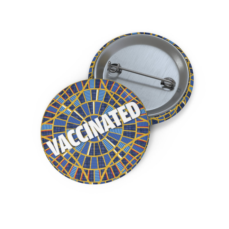 Cult of the Carpet Vaccinated Custom Pin Buttons